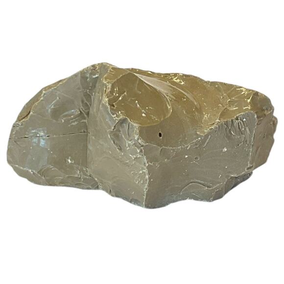 Gray Opaque Art Glass Cullet Slag Glass #5XL27 - Picture 1 of 6